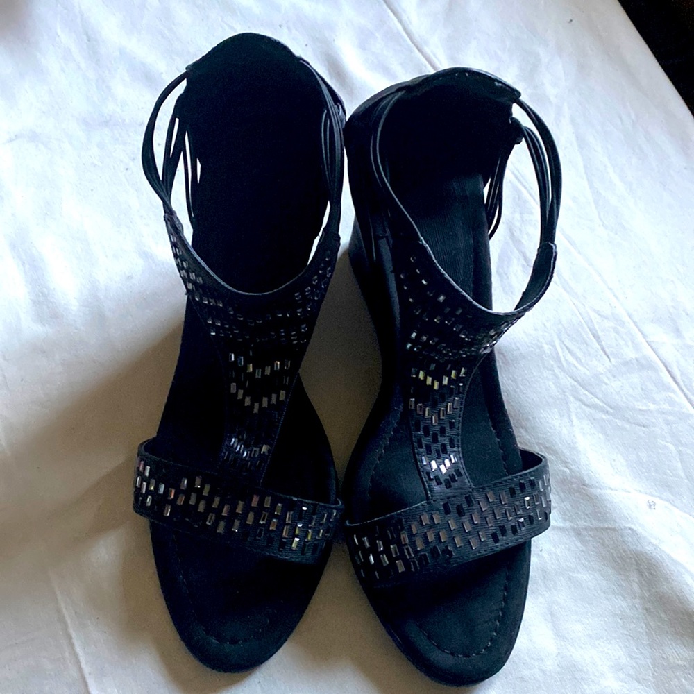 PU/Textile lady shoes